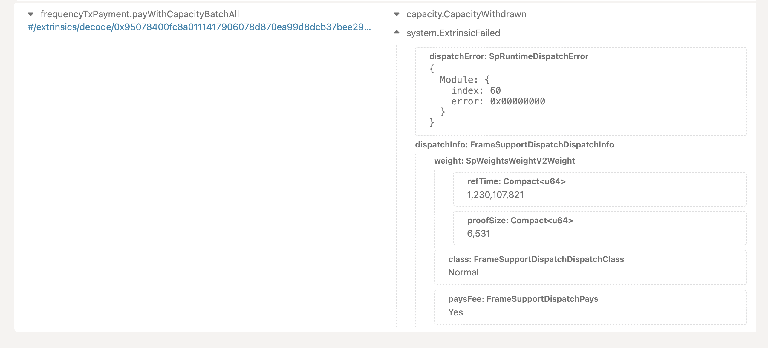 Polkadot Block Explorer Error